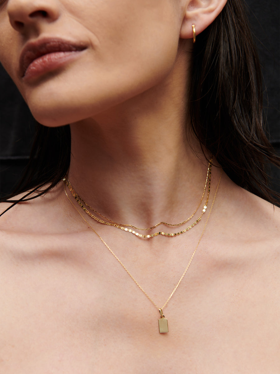 Ultra Shiny Link Yellow Gold Chain Necklace