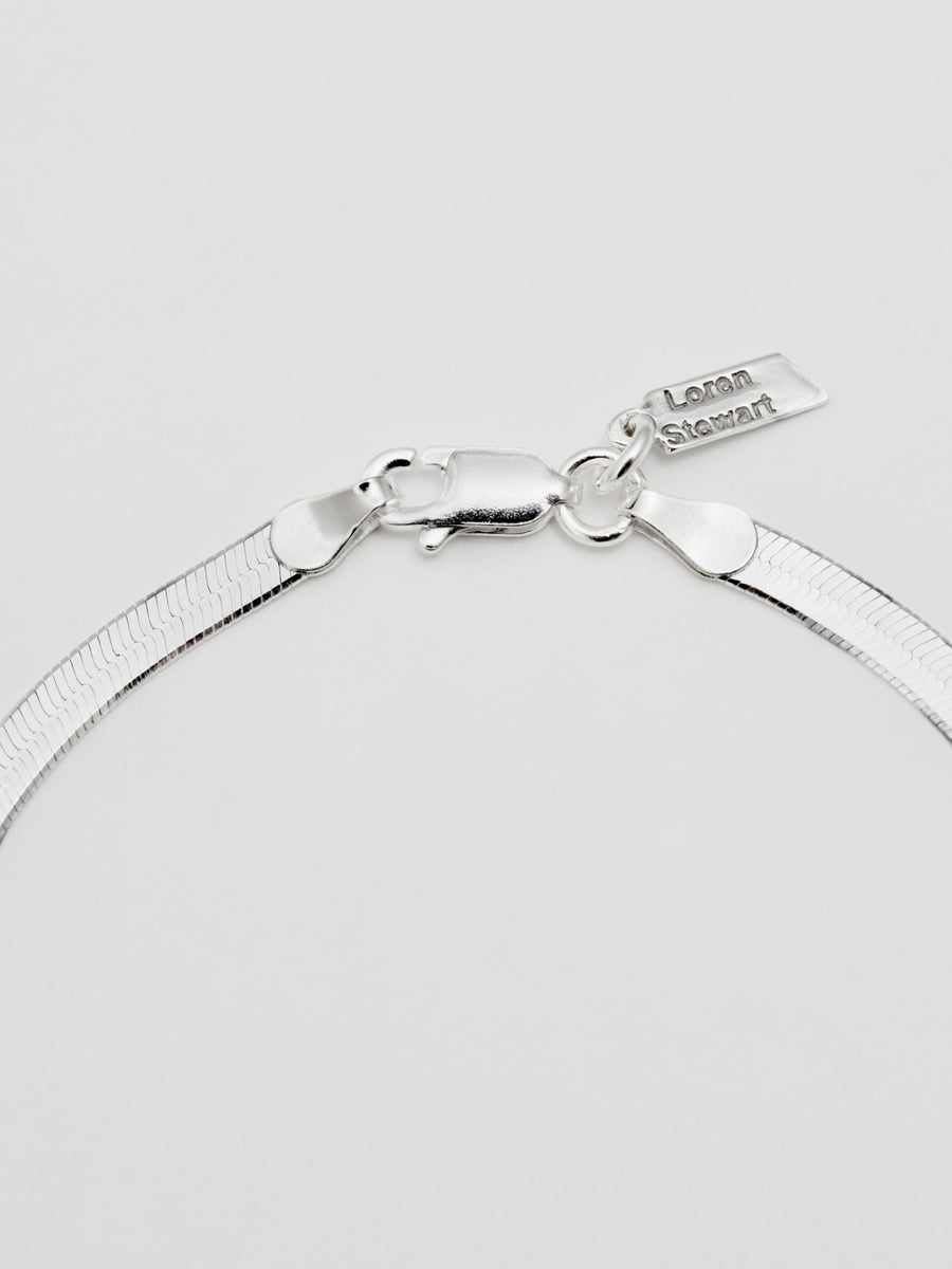 Sterling Silver Herringbone Slim Bracelet