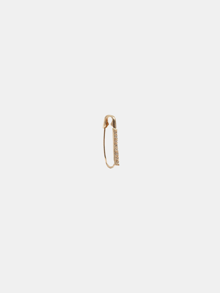 Mini Diamond Safety Pin Earring Loren Stewart