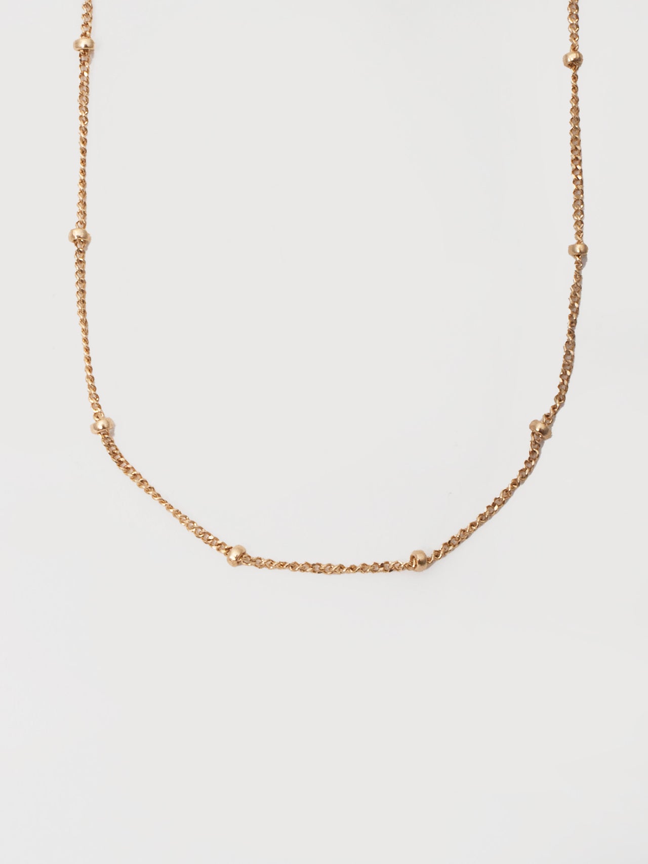 Ball & Curb Chain Necklace - Archival Collection