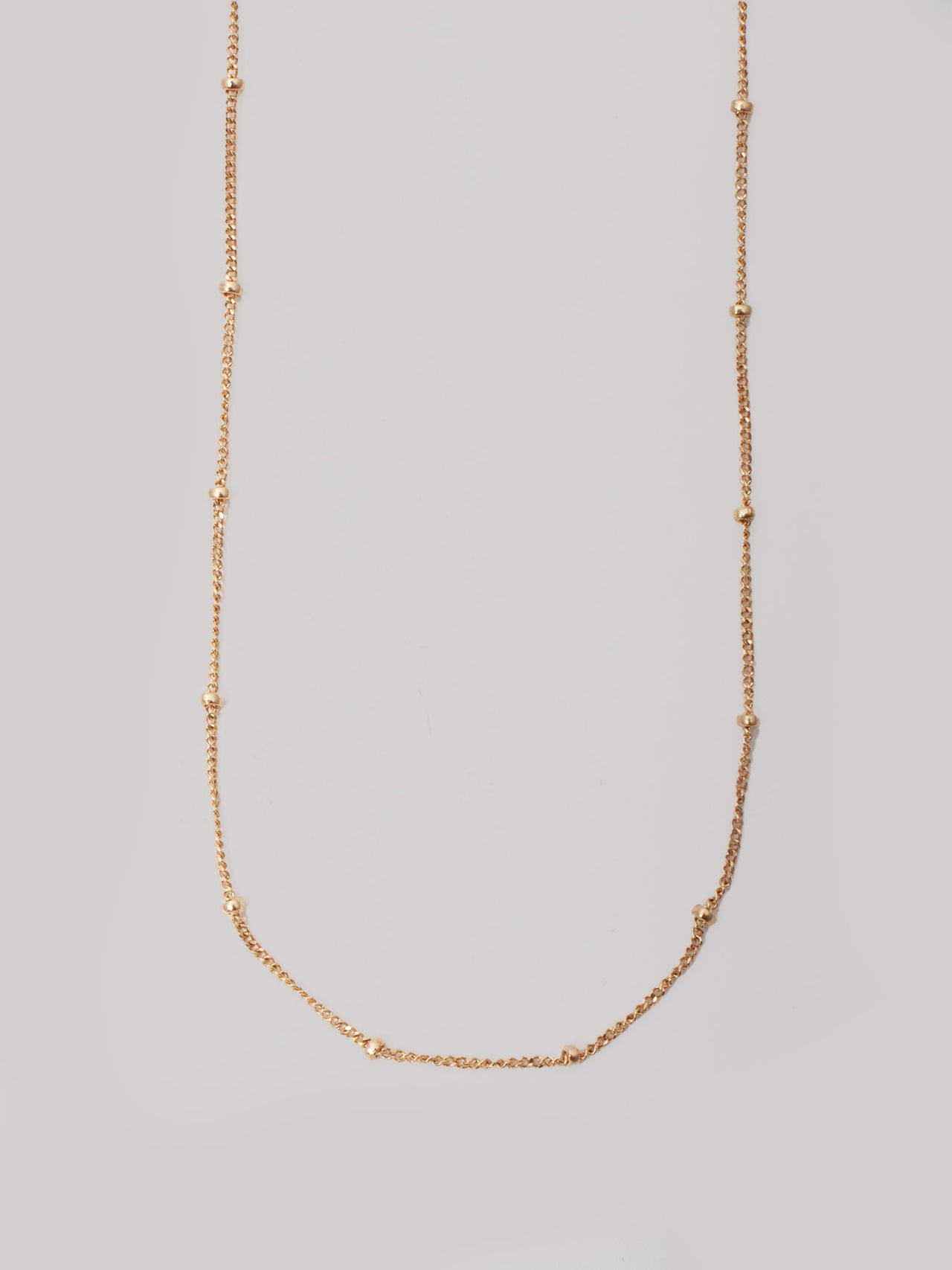 Ball & Curb Chain Necklace - Archival Collection