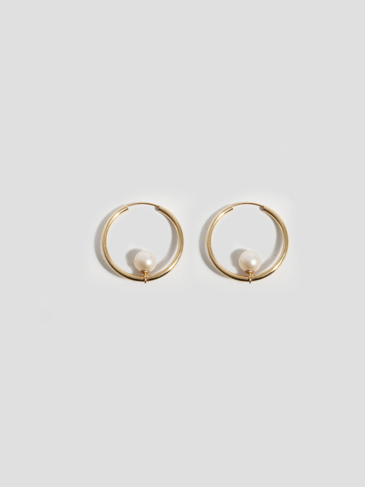 Fixed Pearl Hoops - Archival Collection