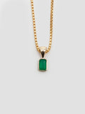 Emerald Cut Wrap Necklace