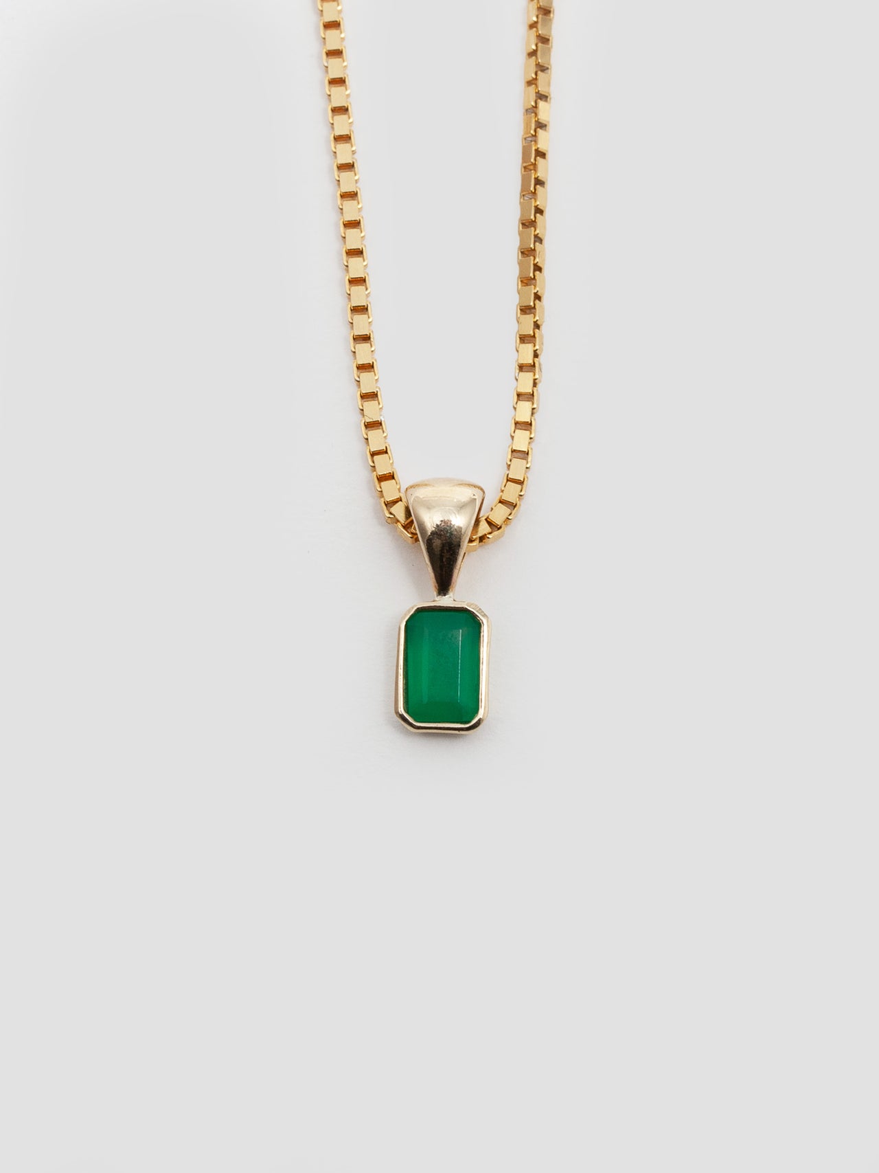 Vermeil Emerald Cut Wrap Necklace