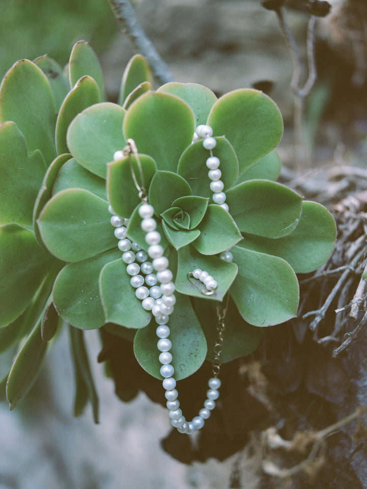 The EGOMET Safety Pin Pearl Choker Necklace