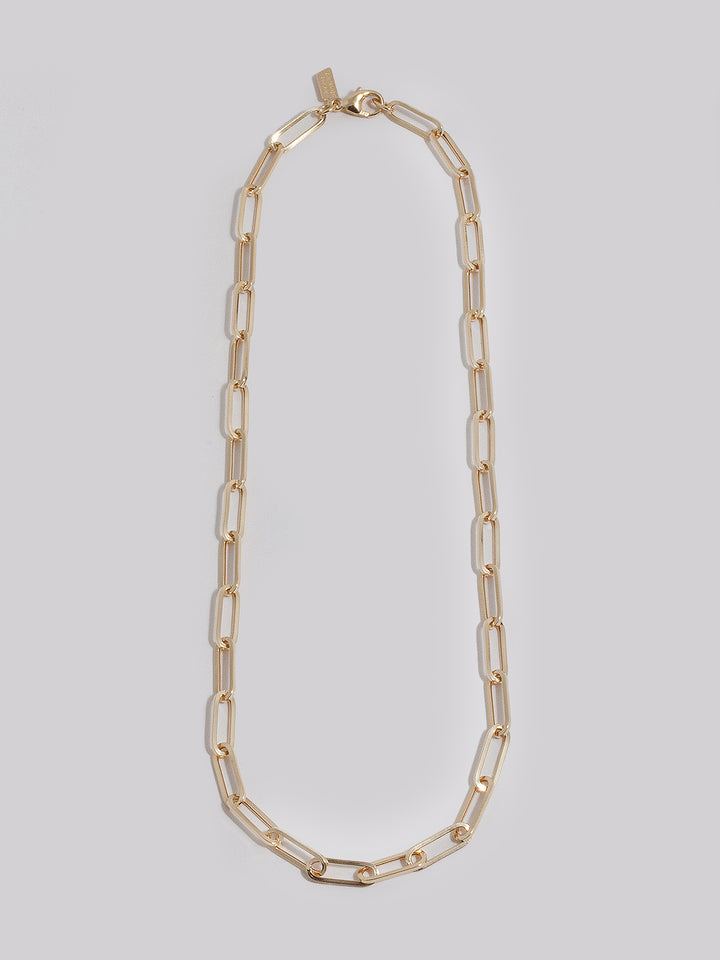 14kt Yellow Gold Hollow Long Link Chain