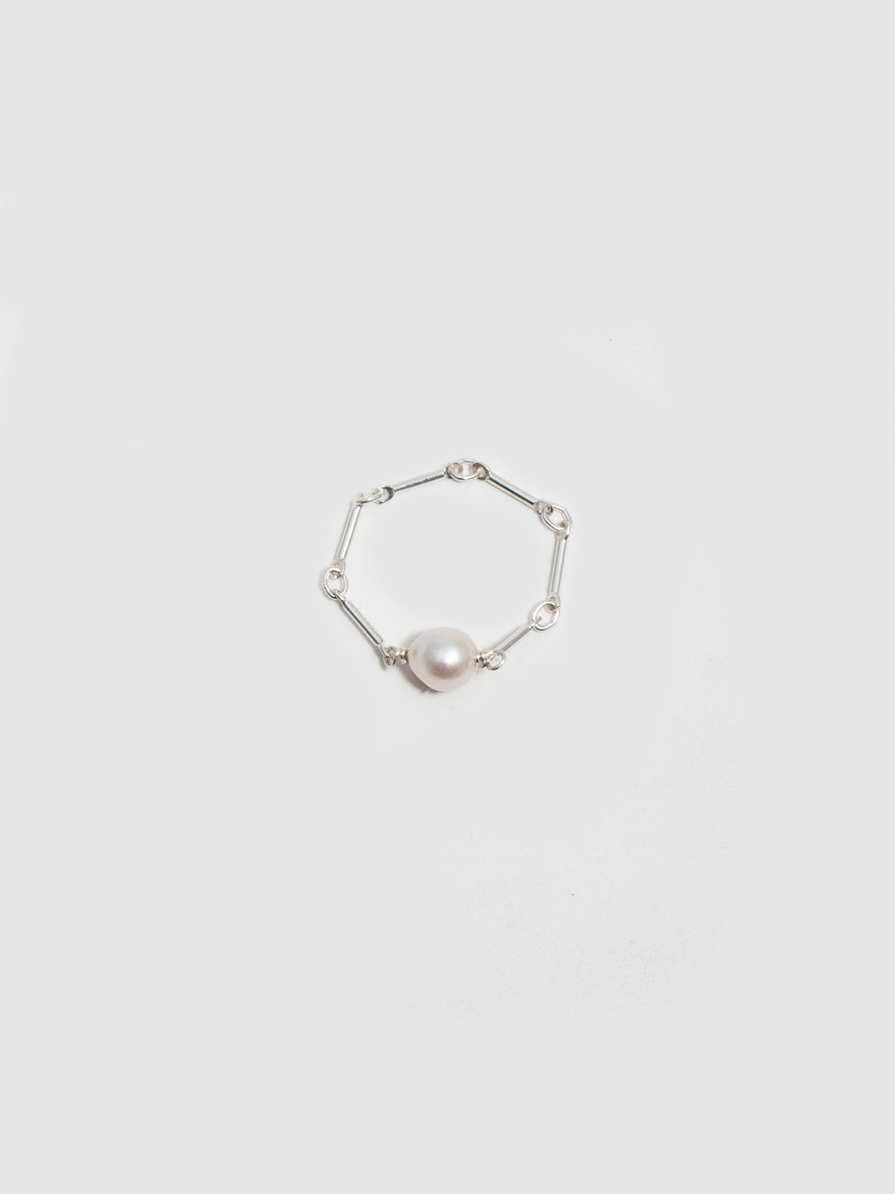 Pearl Link Chain Ring