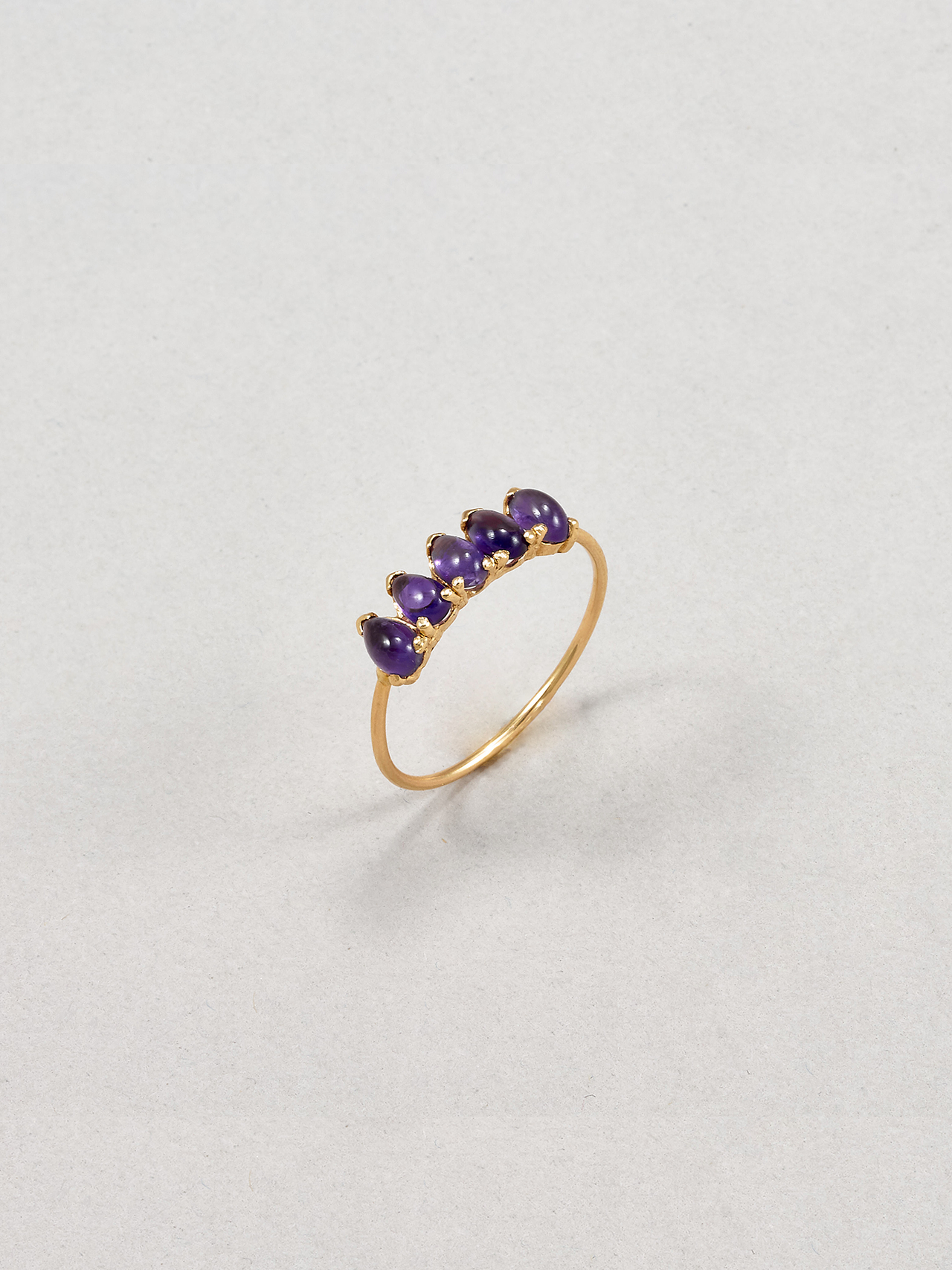 Amethyst Teardrop Ring - Archival Collection