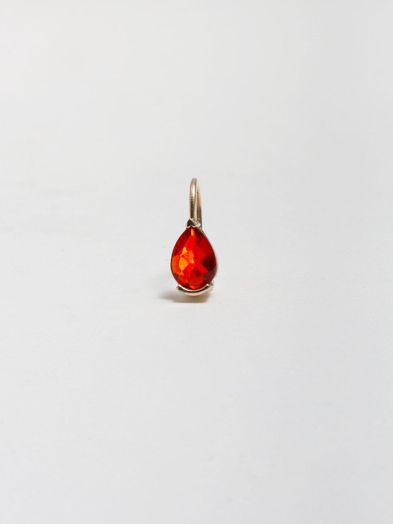 Fire Opal French Hook Earrings