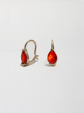 Fire Opal French Hook Earrings