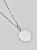 Sterling Silver Disk Pendant