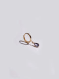 Mini Gem Bezel Huggie