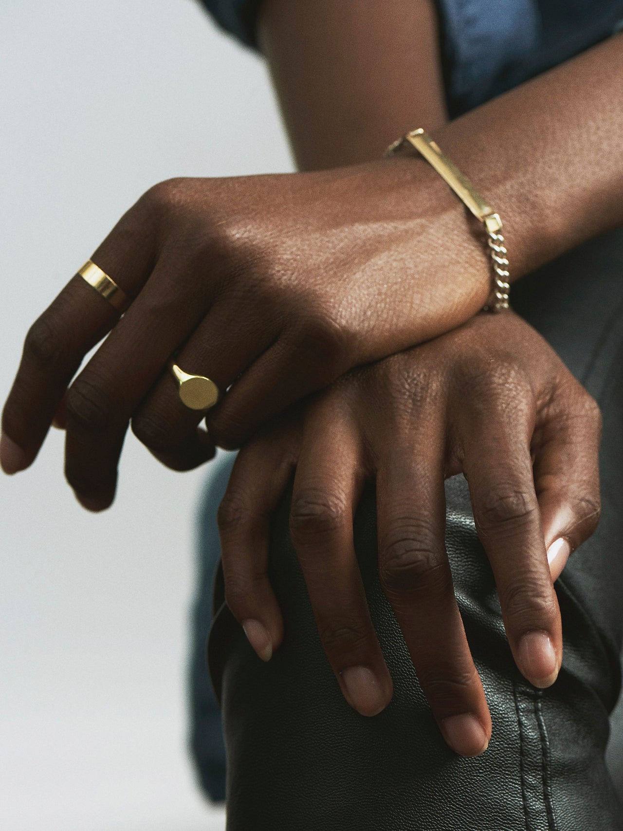 Amigo ID Bracelet for men in Gold Vermeil with Diamond - MYKA