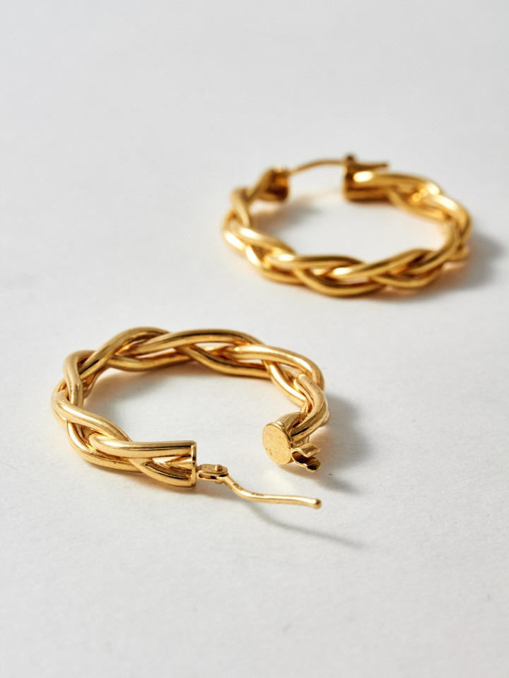 Mini Braided Hoops - Archival Collection